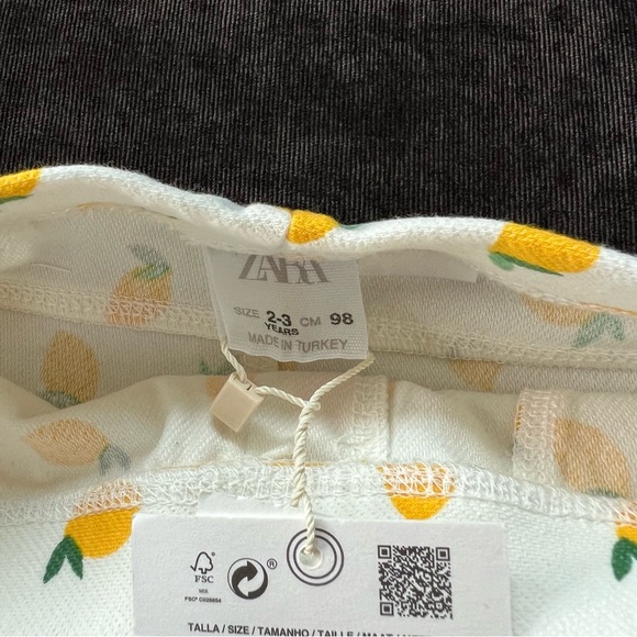 NWT Zara Lemon Jeggings Size 2-3 Years - Picture 2 of 5